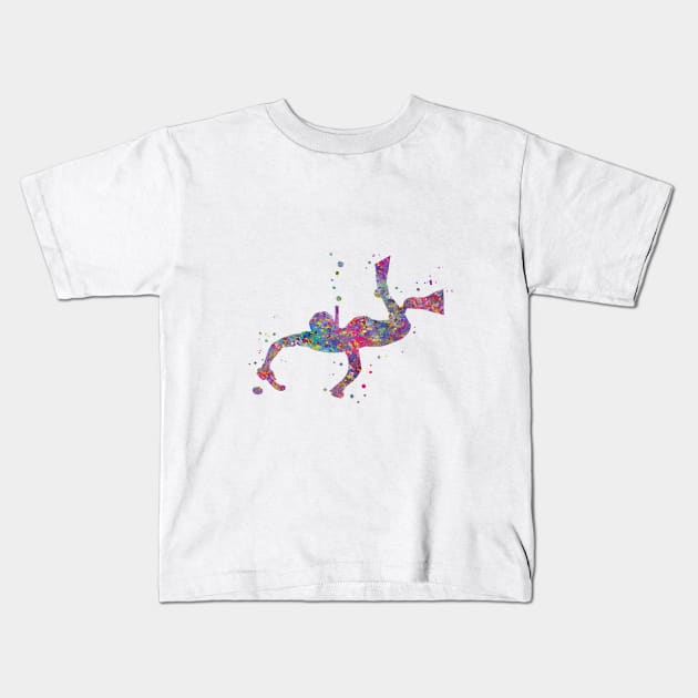 Underwater hockey Kids T-Shirt by RosaliArt